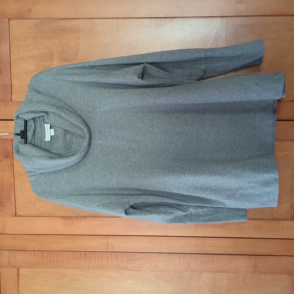 Pure Energy Cowl Neck Gray Sweater